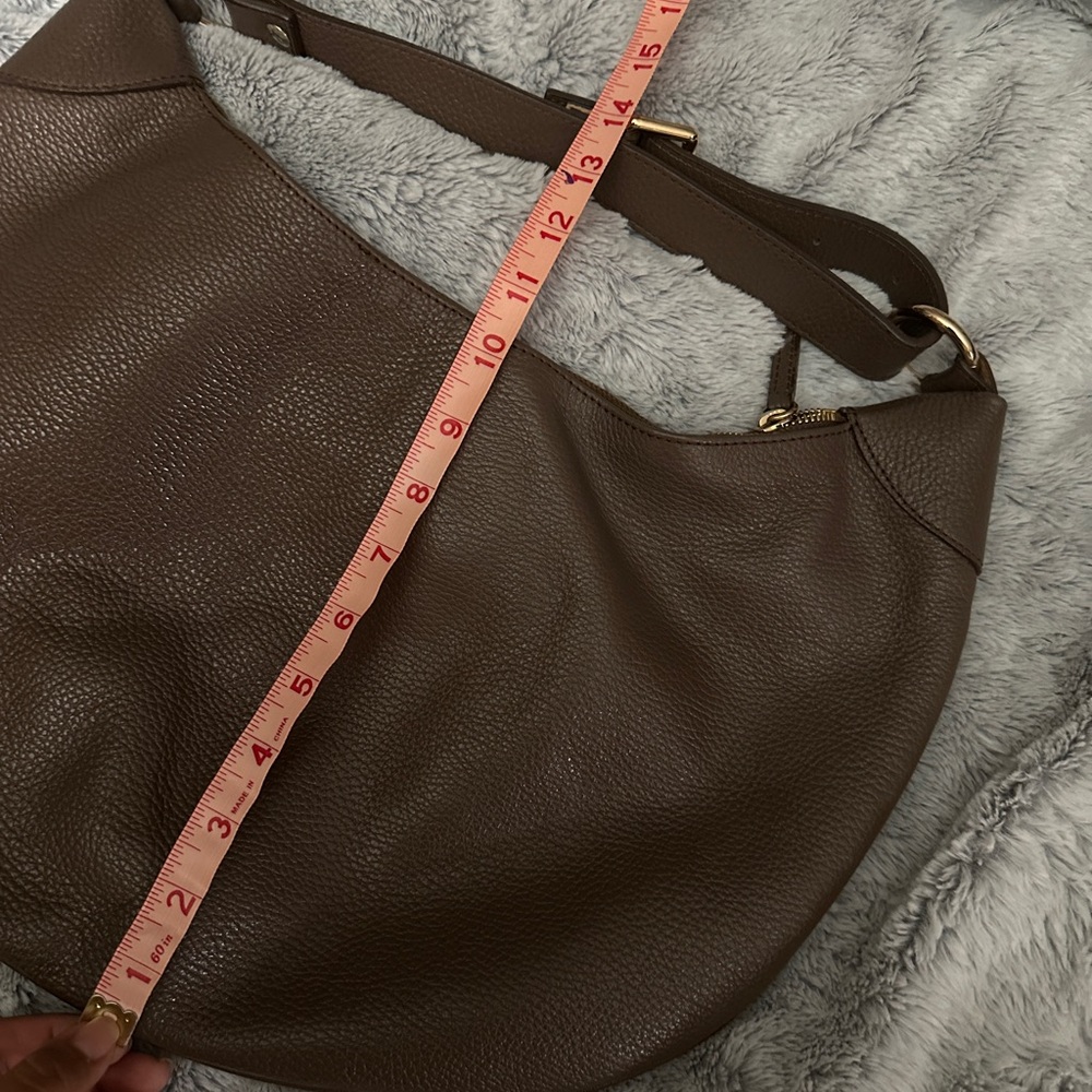 Quince Dark Brown Leather Hobo Bag - Picture 9 of 9
